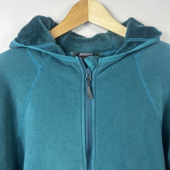 Outdoor Research Green Fleece Hoodie Size L Zip Up - Picture 2 of 12